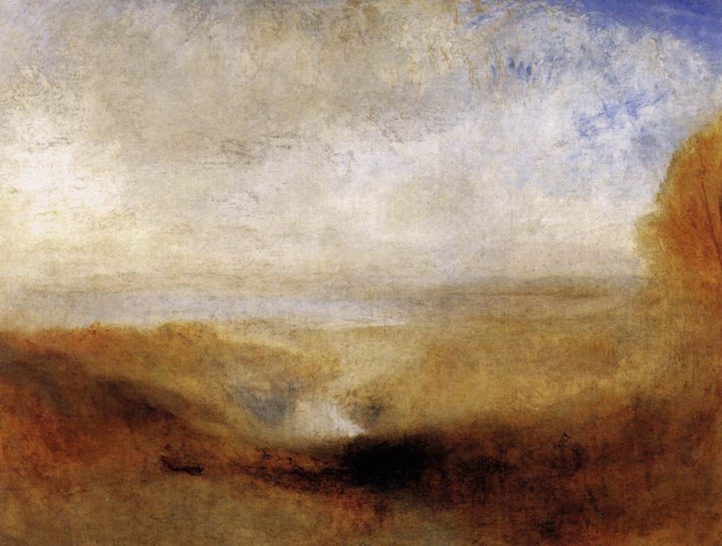 Landscape with a River and a Bay in the Background by J.M.W. Turner