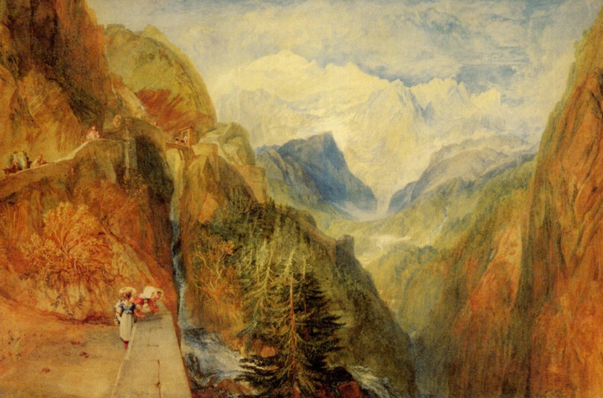 Mont Blanc from Fort Roch, Val D'Aosta by J.M.W. Turner