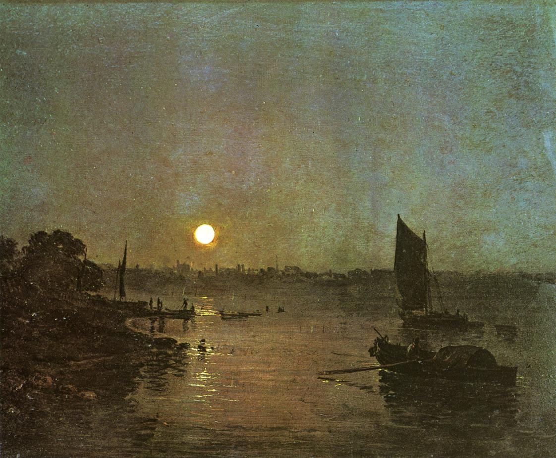Moonlight, A Study at Millbank by J.M.W. Turner