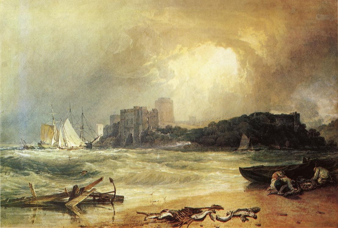Pembroke Castle, South Wales, Thunder Storm Approaching by J.M.W. Turner