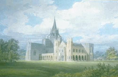 Perspective View of Fonthill Abbey from the South West by J.M.W. Turner