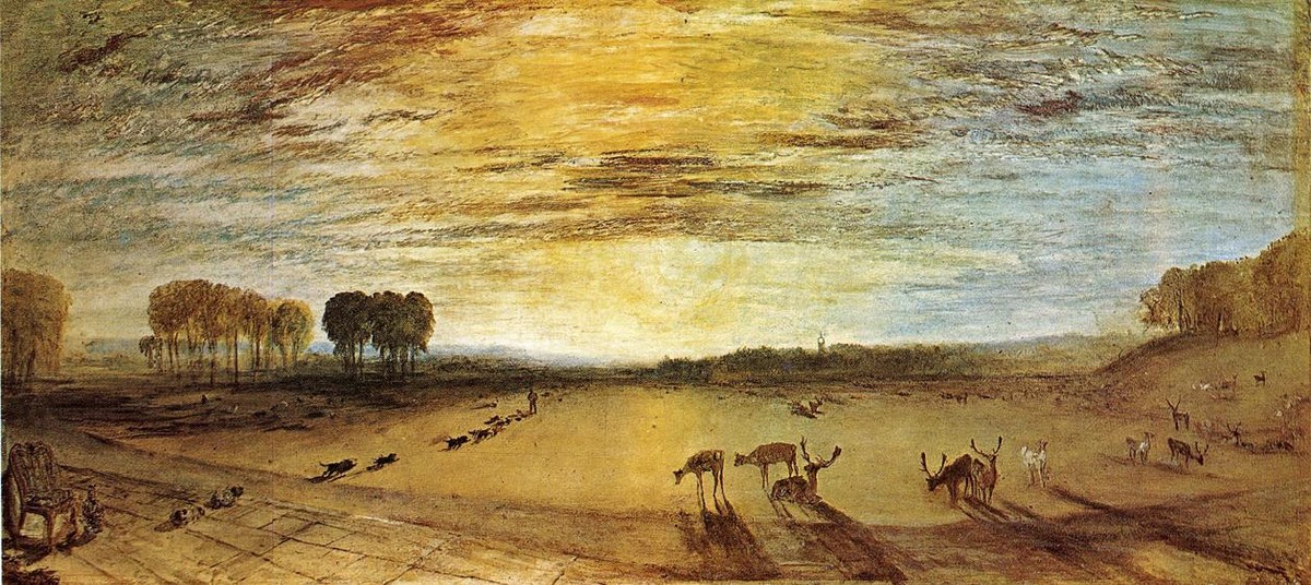 Petworth Park, Tillington Church in the Distance by J.M.W. Turner