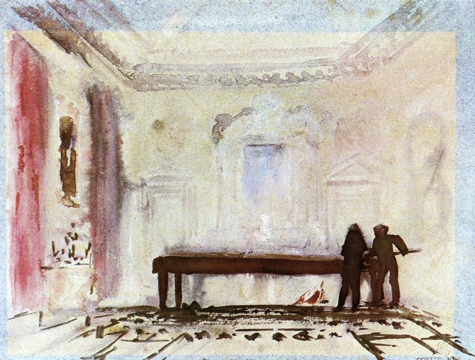 Playing Billiards, Petworth by J.M.W. Turner