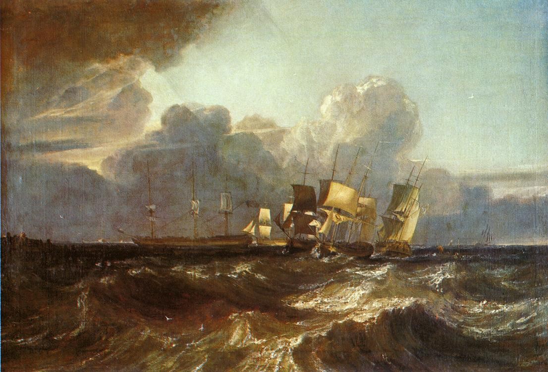 Ships Bearing up for Anchorage ('The Egremont Sea Piece') by J.M.W. Turner