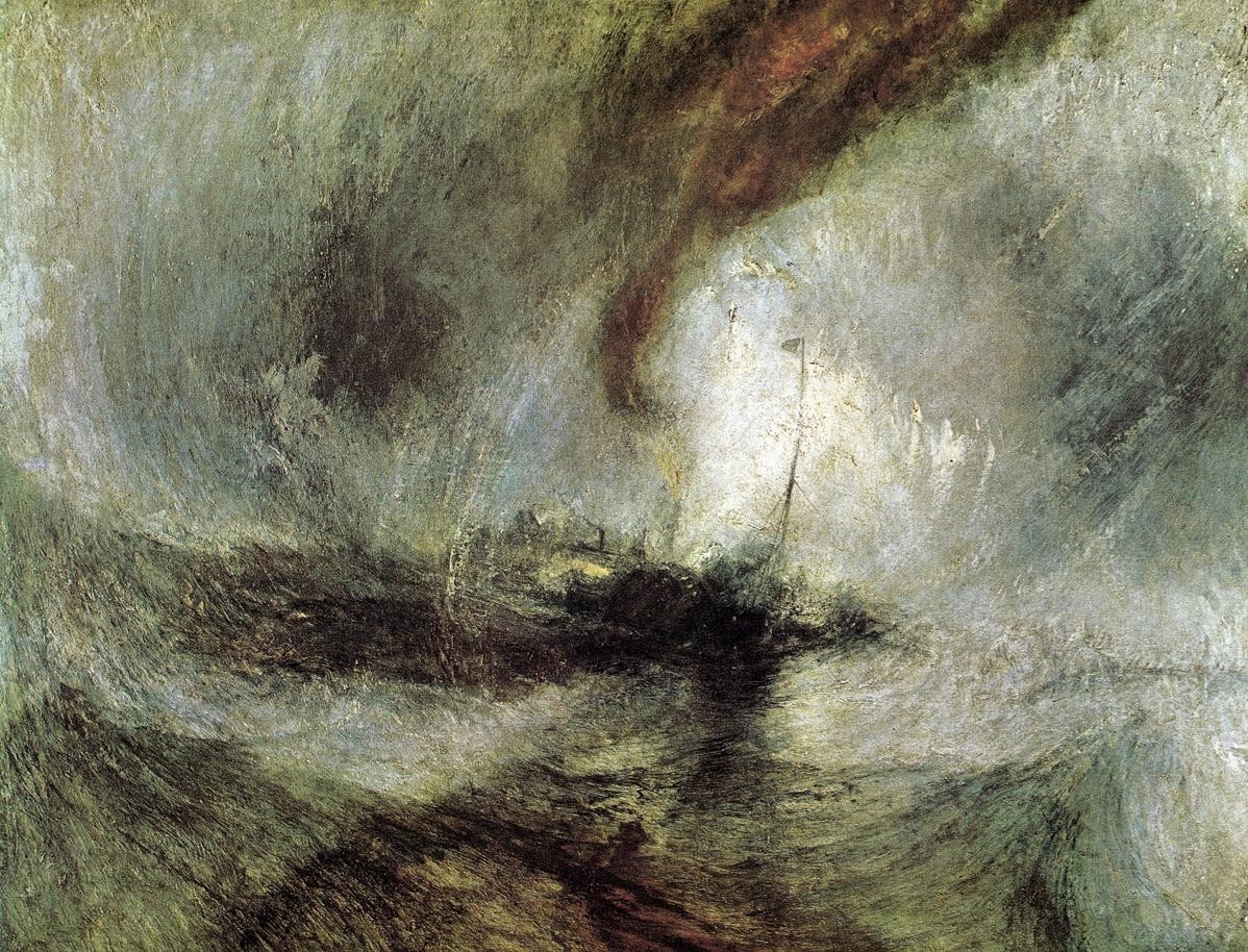 Snow Storm - Steamboat off a Harbour's Mouth by J.M.W. Turner
