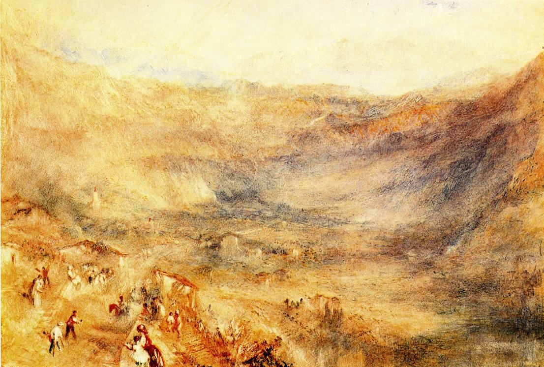 The Brunig Pass, from Meringen by J.M.W. Turner