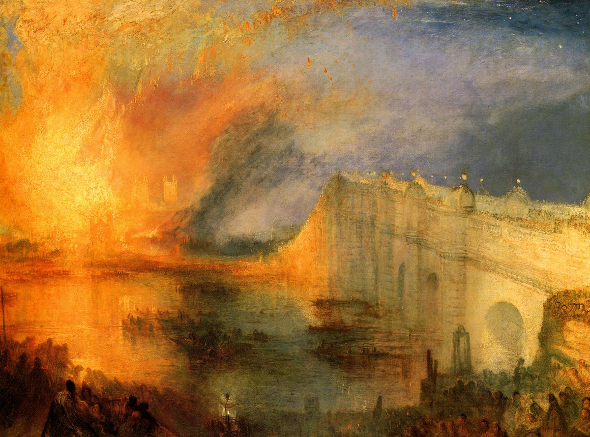 The Burning of the Houses of Parliament by J.M.W. Turner