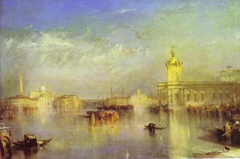 The Dogana, San Giorgio, Citella, From the Steps of the Europa by J.M.W. Turner