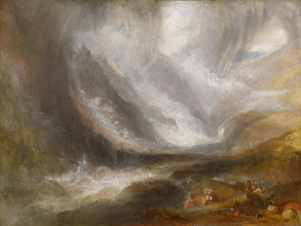 Val d'Aosta: Snowstorm, Avalanche and Thunderstorm by J.M.W. Turner