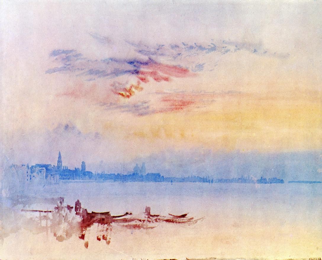 Venice, Looking East from the Guidecca, Sunrise by J.M.W. Turner
