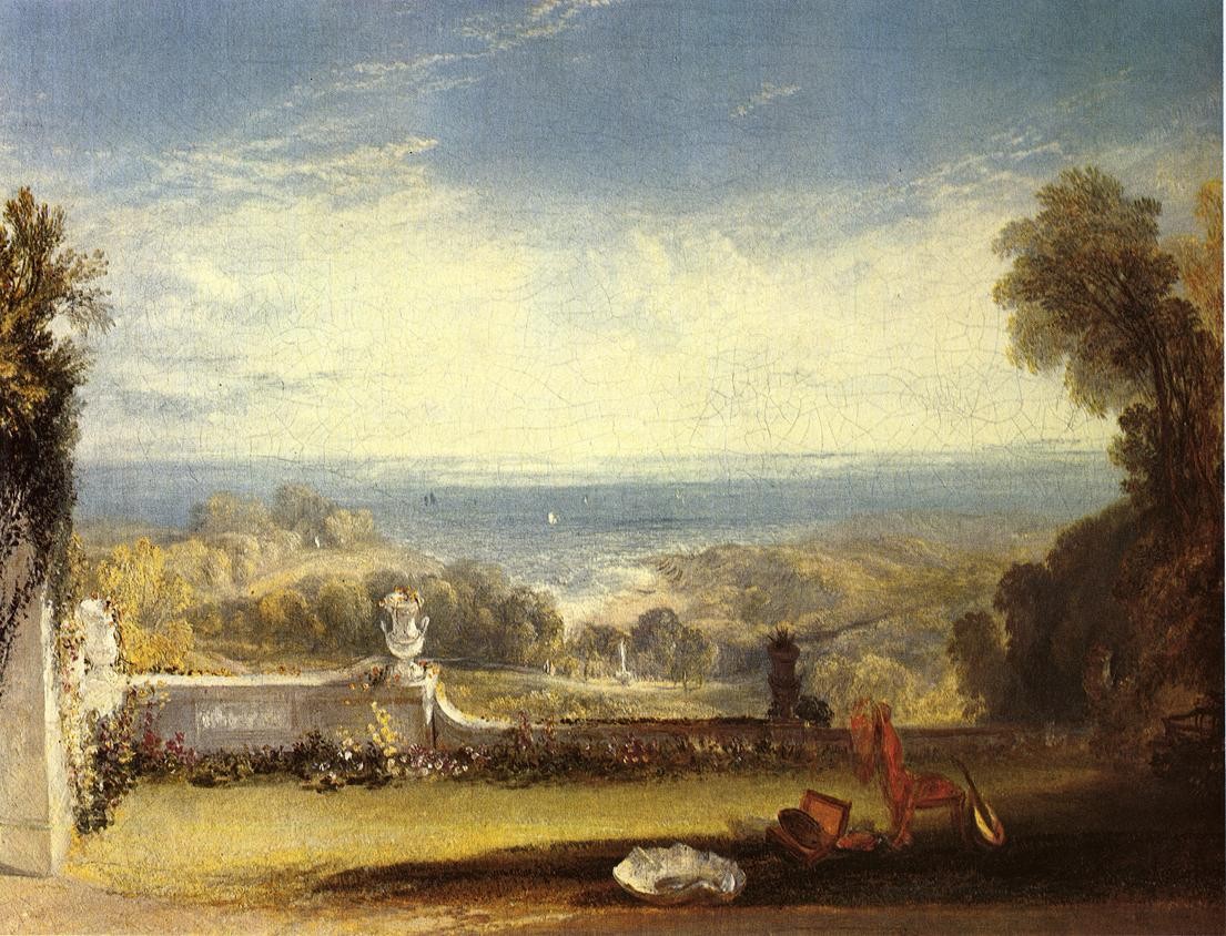 View from the Terrace of a Villa at Niton, Isle of Wight by J.M.W. Turner