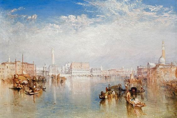 View of Venice. The Ducal Palace, Dogana and Part of San Giorgio by J.M.W. Turner