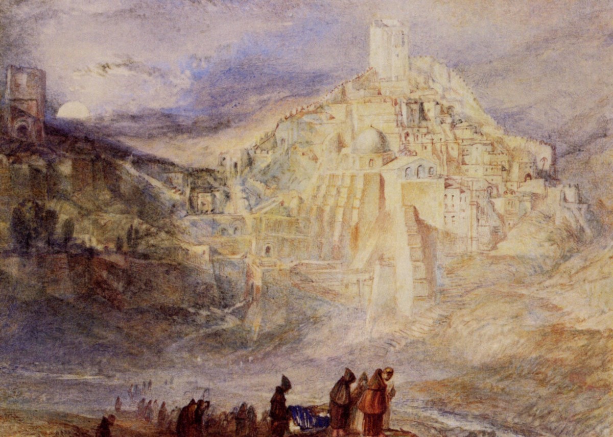 Wilderness A Engedi & Convent of Santa Saba by J.M.W. Turner