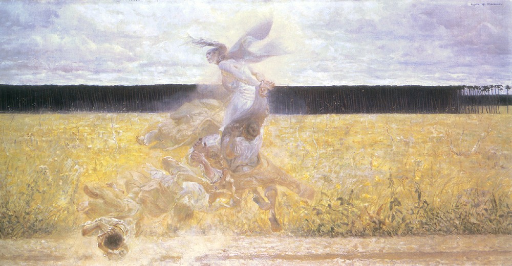 In the dust cloud by Jacek Malczewski