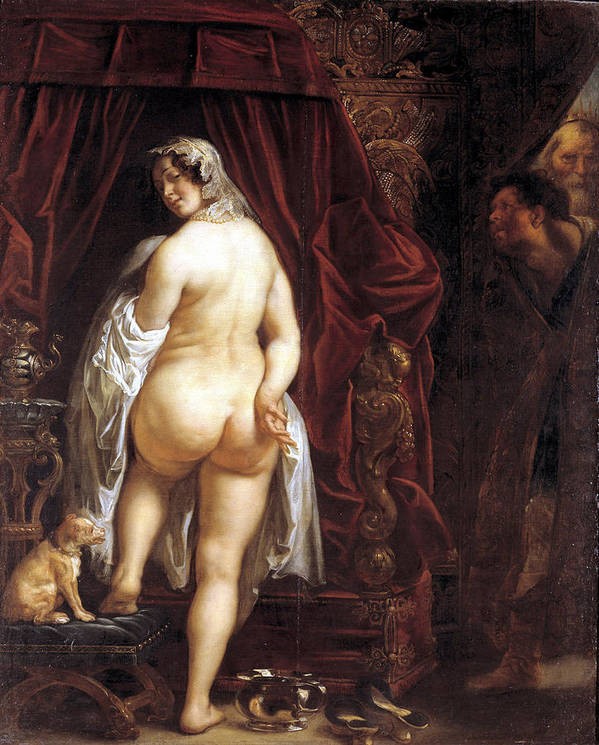 King Candaules of Lydia Showing his Wife to Gyges by Jacob Jordaens