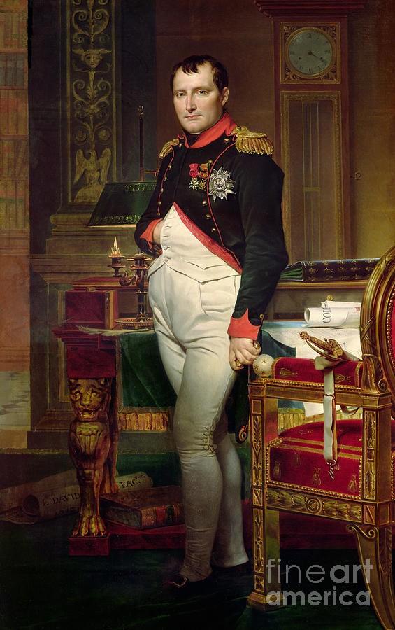 Napoleon Bonaparte in his Study at the Tuileries by Jacques-Louis David