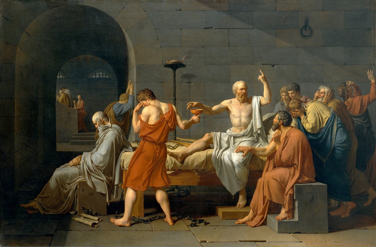 The Death of Socrates by Jacques-Louis David