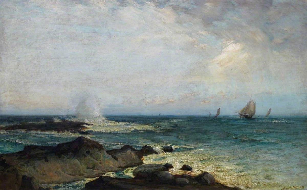 Half Tide Rocks, East Coast, Berwickshire by James Campbell Noble