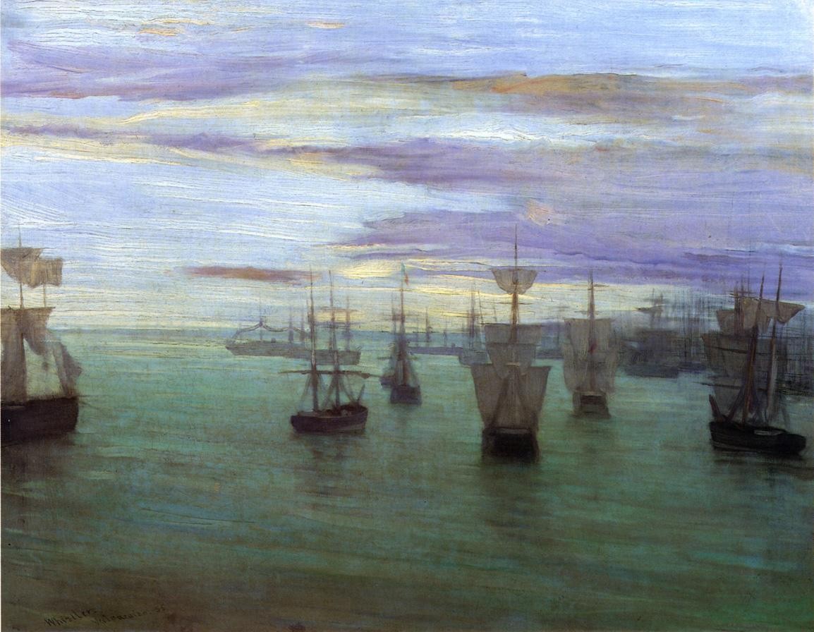 Crepuscule in Flesh Color and Green: Valparaiso by James McNeill Whistler