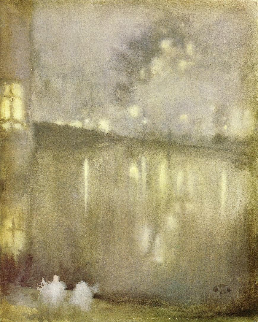 Nocturne Grey and Gold - Canal by James McNeill Whistler
