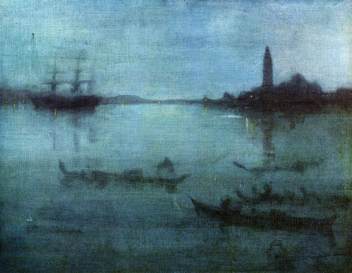 Nocturne in Blue and Silver, The Lagoon, Venice by James McNeill Whistler