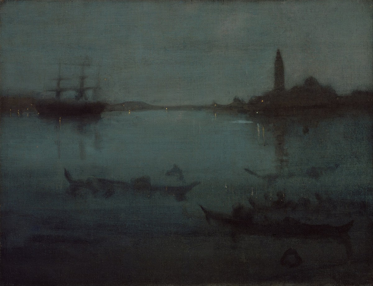 Nocturne in Blue and Silver: The Lagoon, Venice by James McNeill Whistler