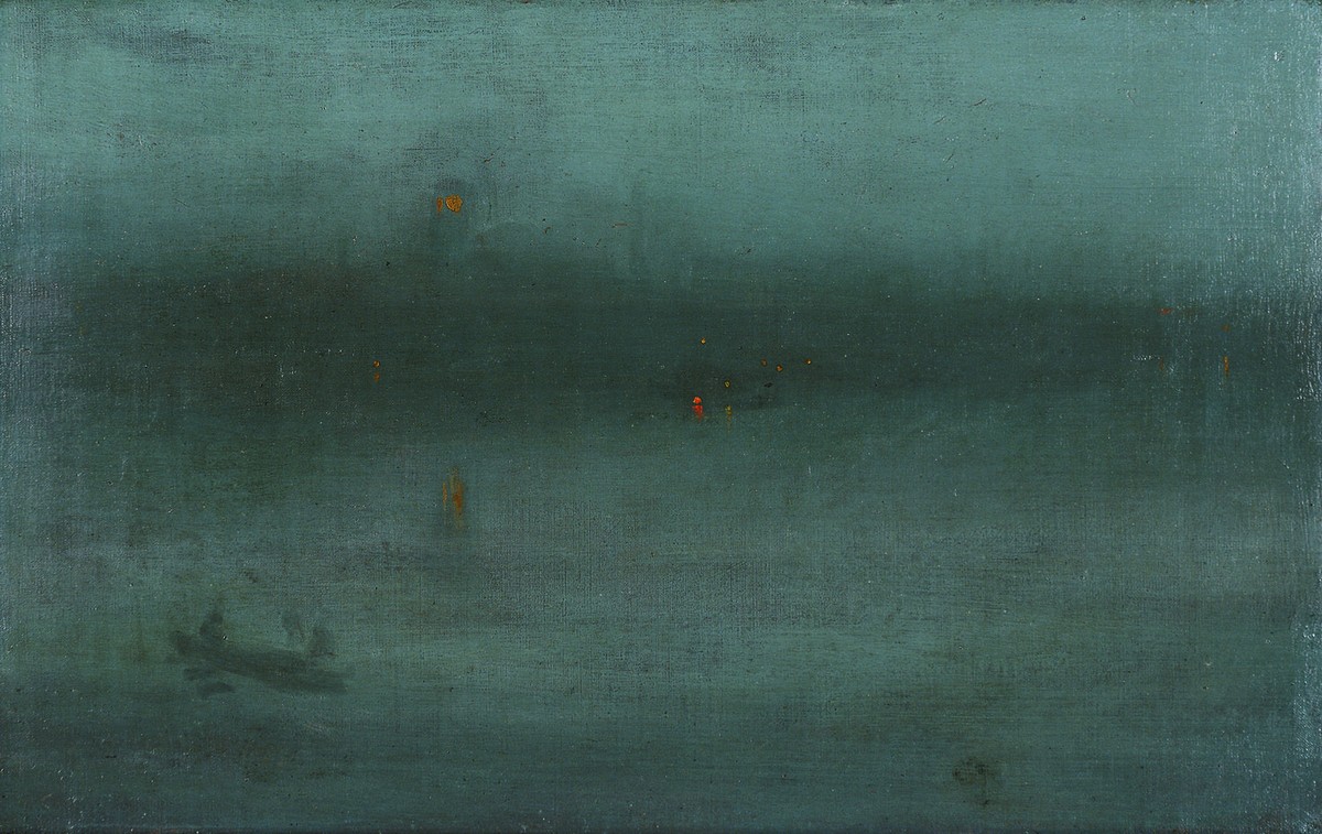 Nocturne, Blue and Silver: Battersea Reach by James McNeill Whistler