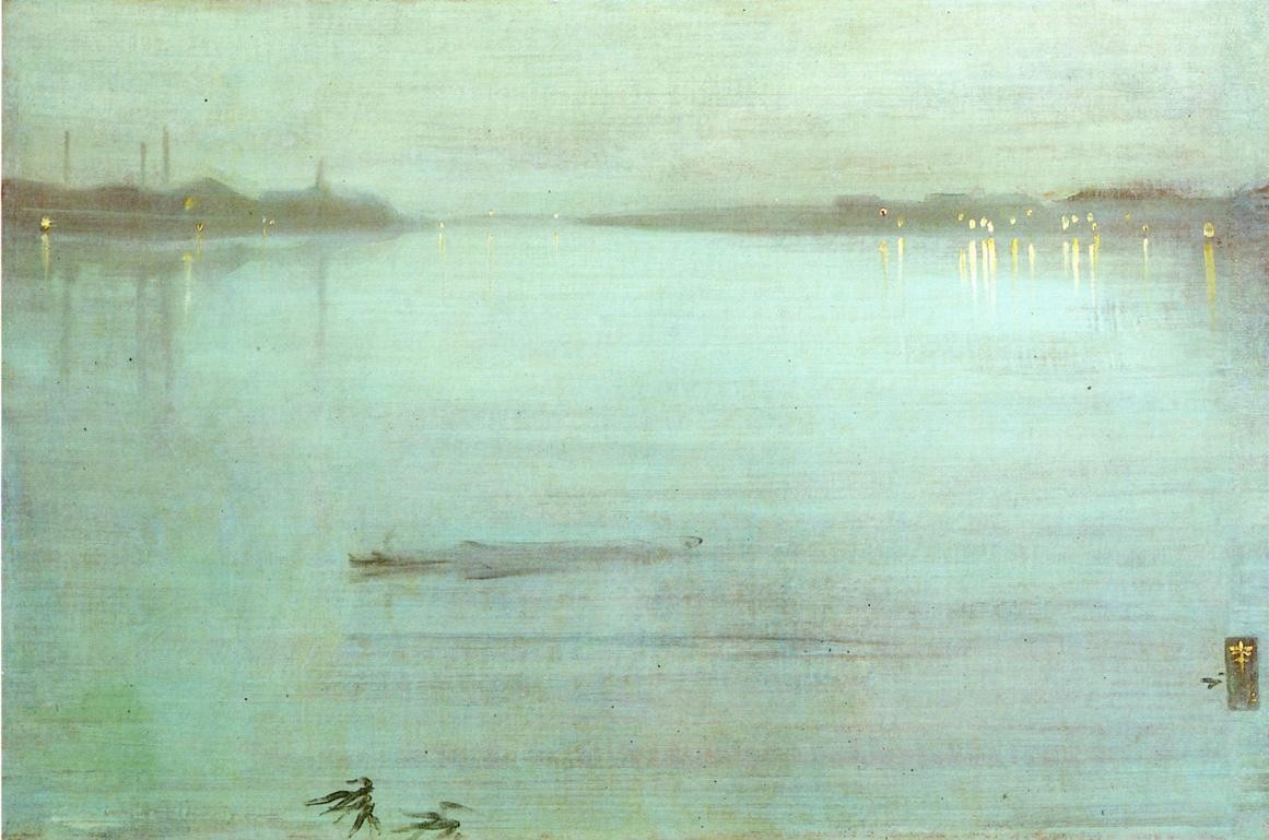 Nocturne, Blue and Silver: Chelsea by James McNeill Whistler