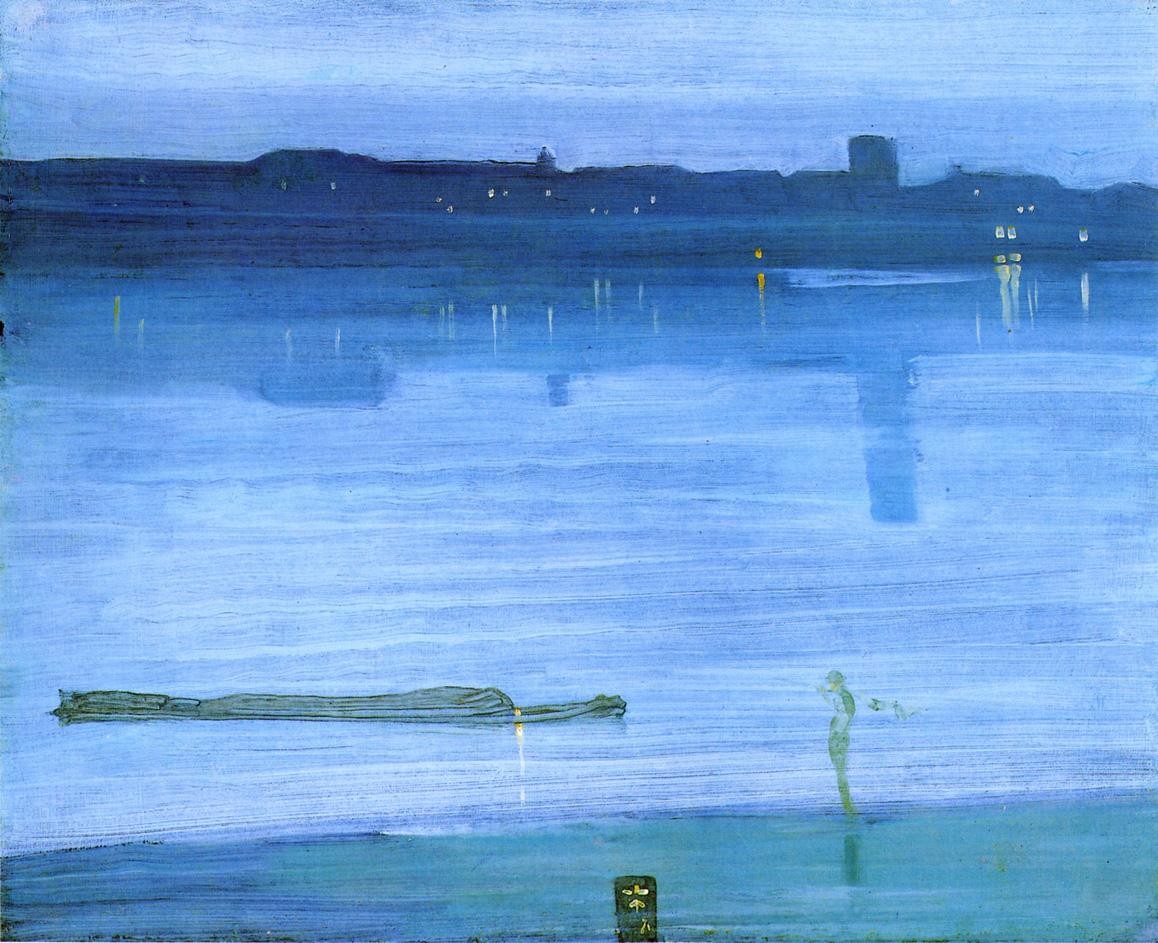 Nocturne, Blue and Silver: Chelsea by James McNeill Whistler