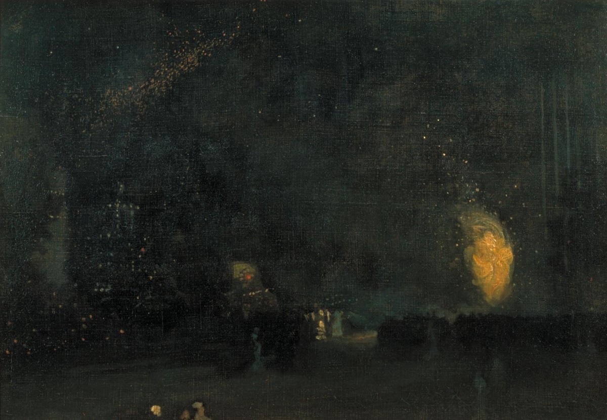 Nocturne: Black and Gold – The Fire Wheel by James McNeill Whistler