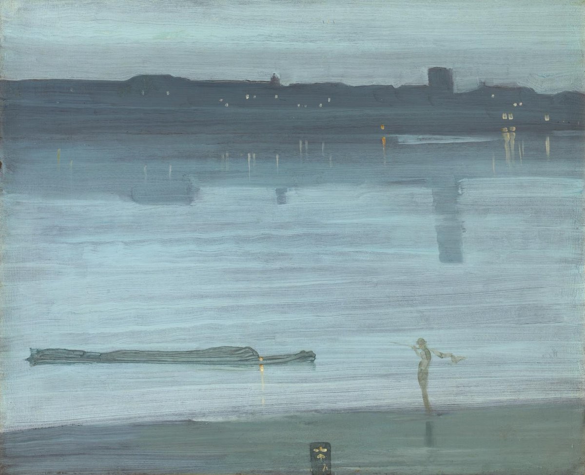 Nocturne: Blue and Silver – Chelsea by James McNeill Whistler