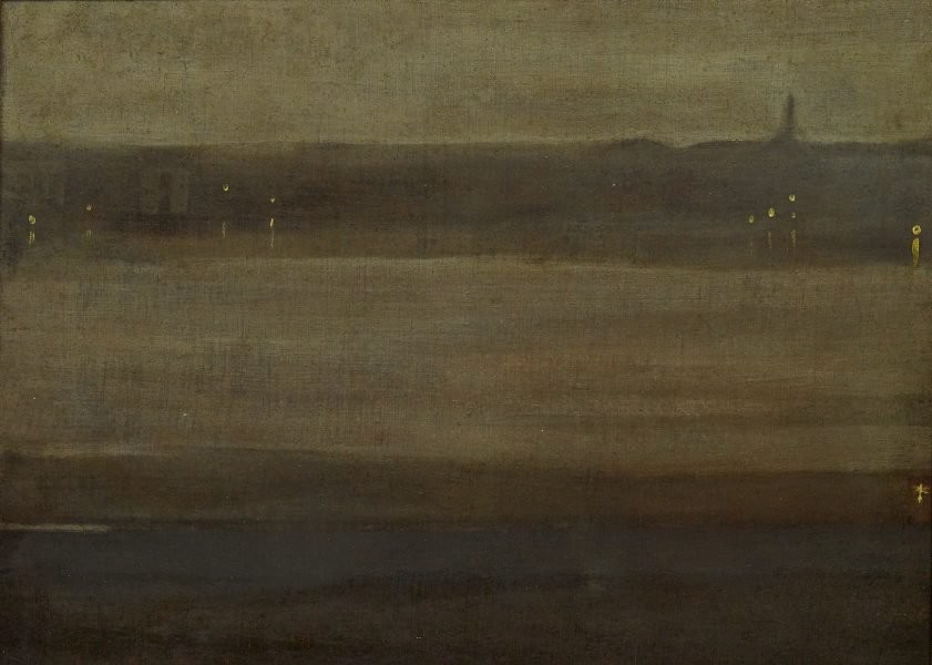 Nocturne: Grey and Silver, the Thames by James McNeill Whistler