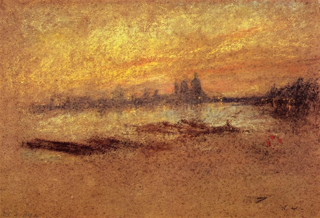Red and Gold: Salute, Sunset by James McNeill Whistler