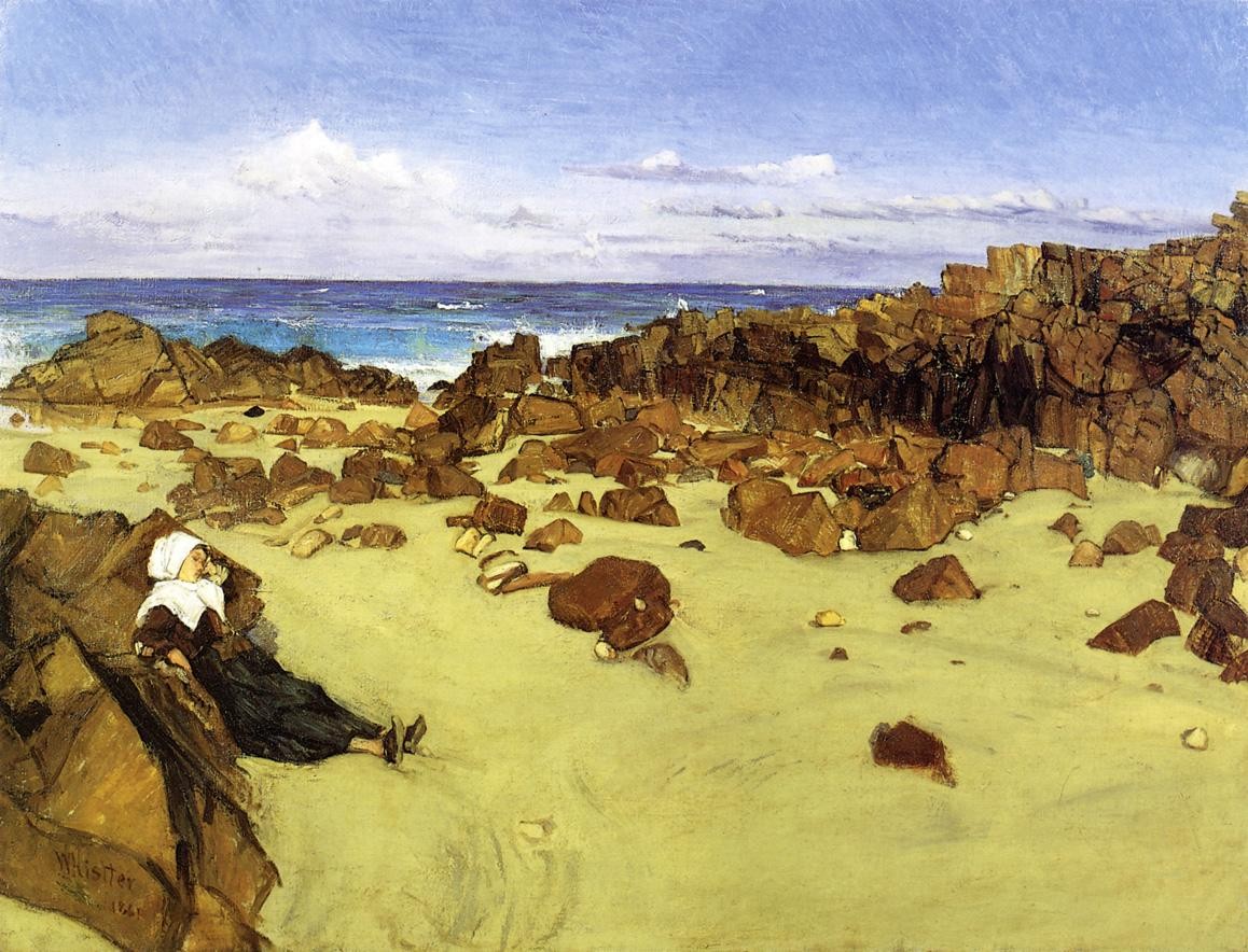 The Coast of Brittany (aka Alone with the Tide) by James McNeill Whistler