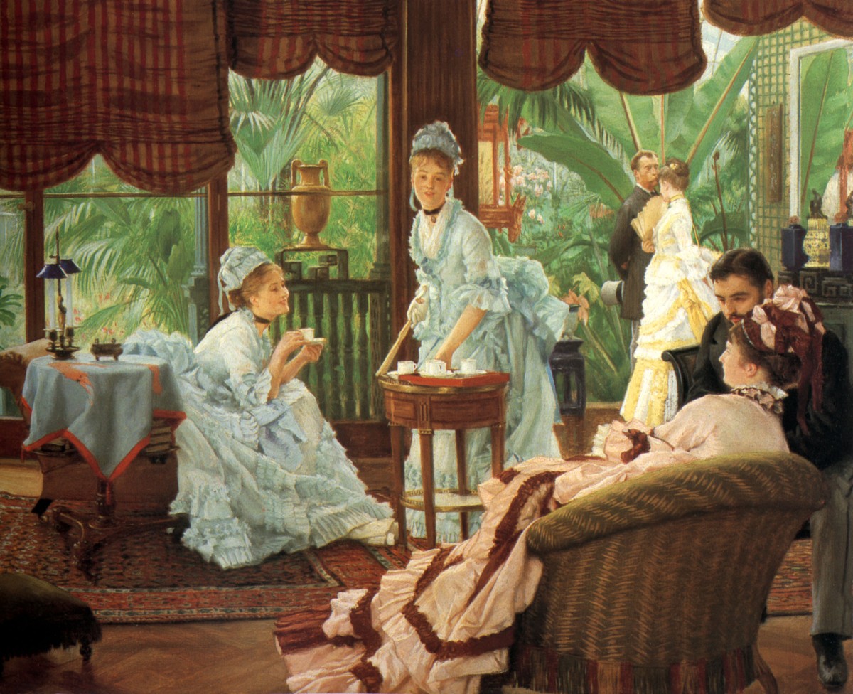 In the Conservatory by James Tissot