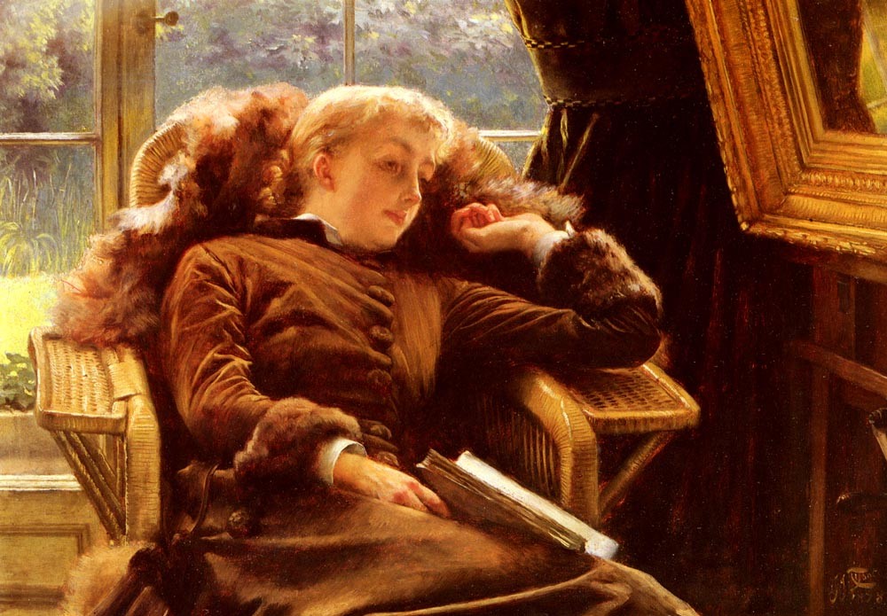 Kathleen Newton in an Armchair by James Tissot
