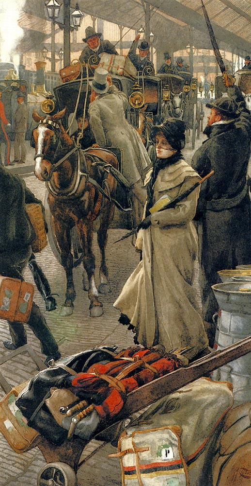 The Departure Platform, Victoria Station by James Tissot