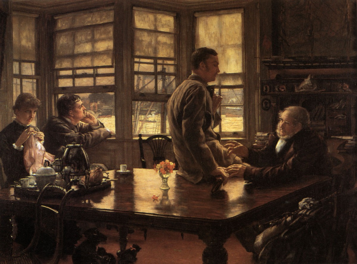 The Prodigal Son in Modern Life: The Departure by James Tissot