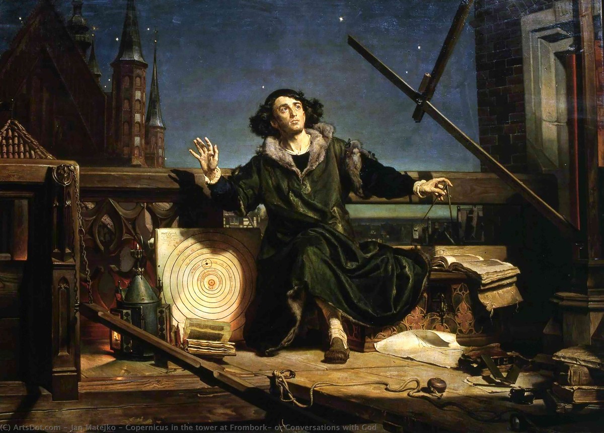 Copernicus in the tower at Frombork by Jan Matejko