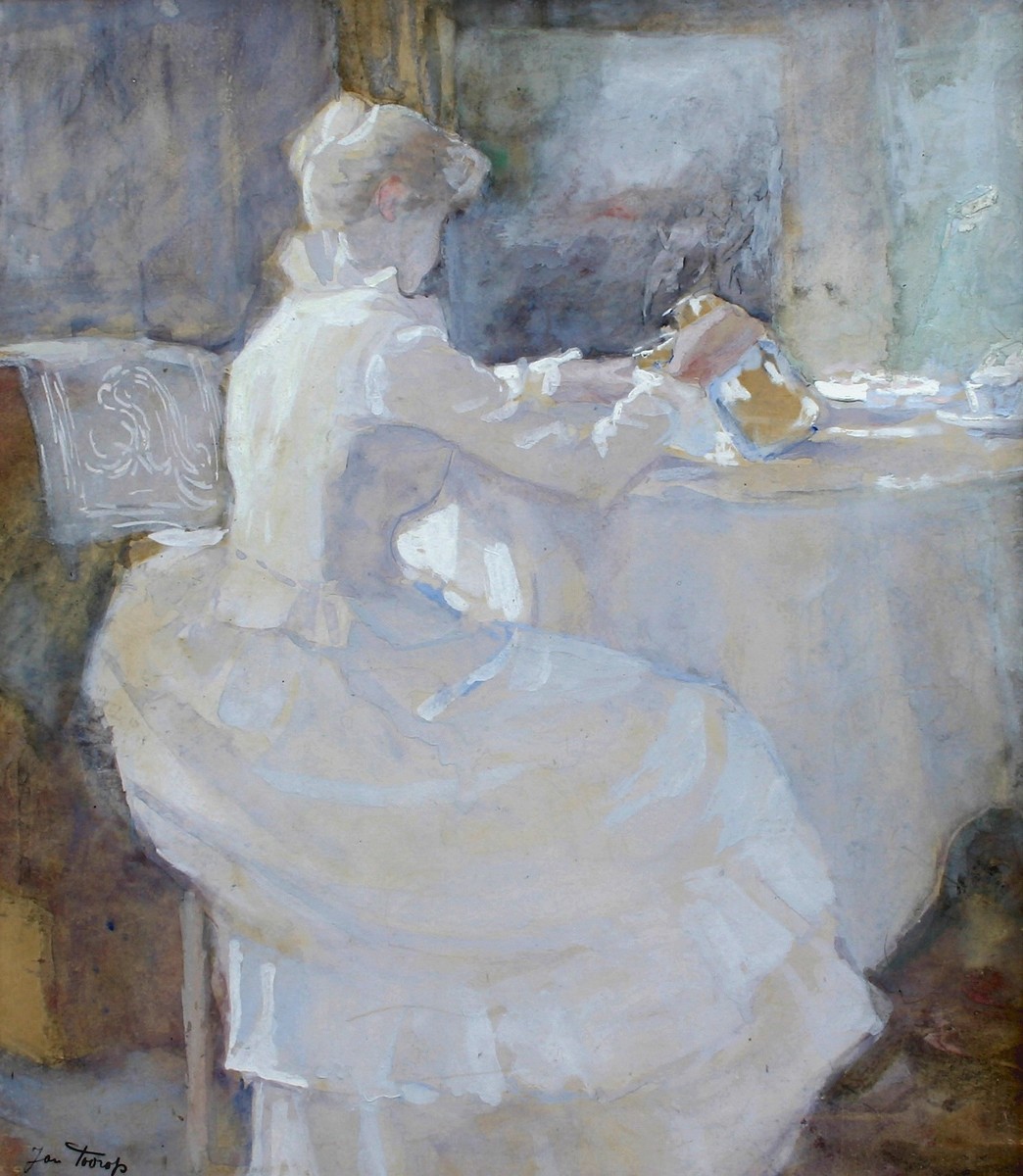 Annie Hall Met Melkkan by Jan Toorop