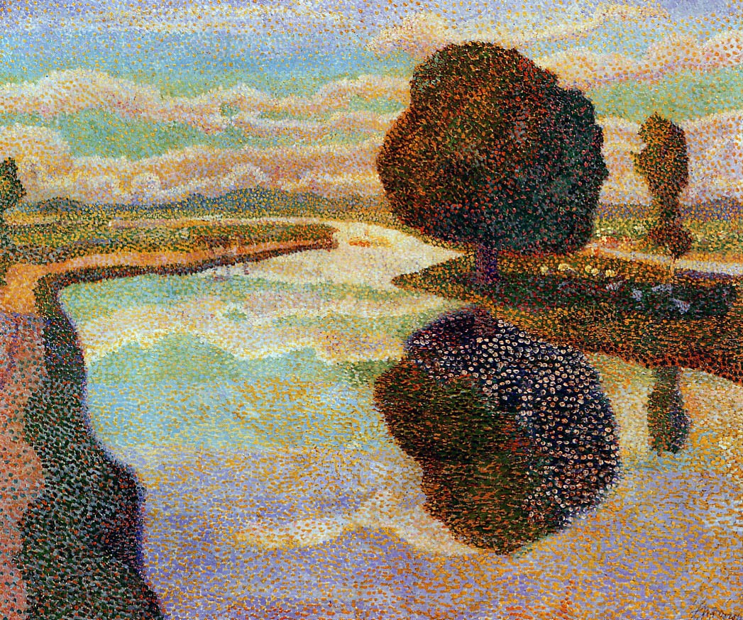 Landscape with canal by Jan Toorop
