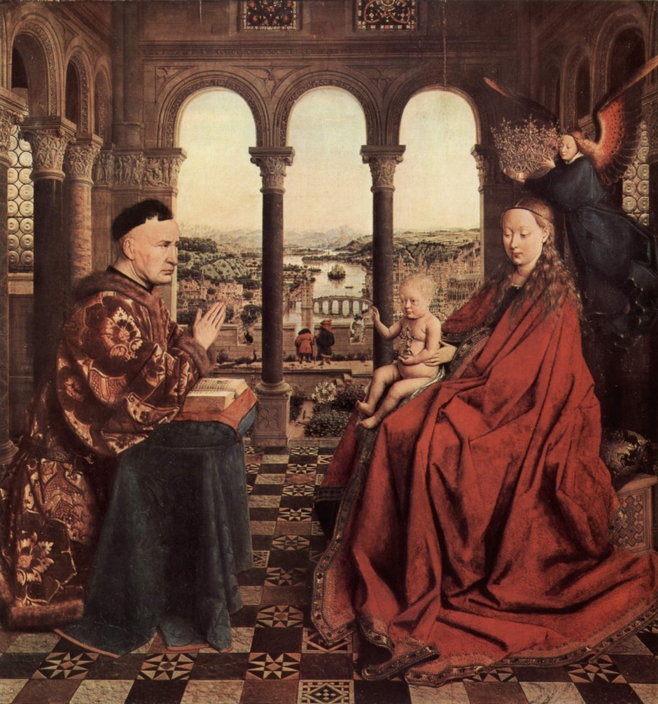 The Virgin of the Chancellor Rolin by Jan van Eyck