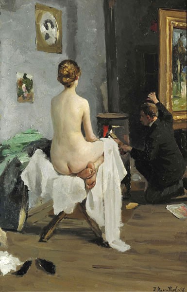 Artist's workshop by Janis Rozentāls