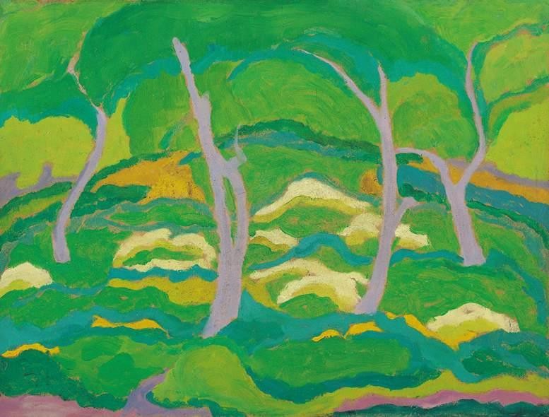Landscape with Trees by Janos Mattis-Teutsch