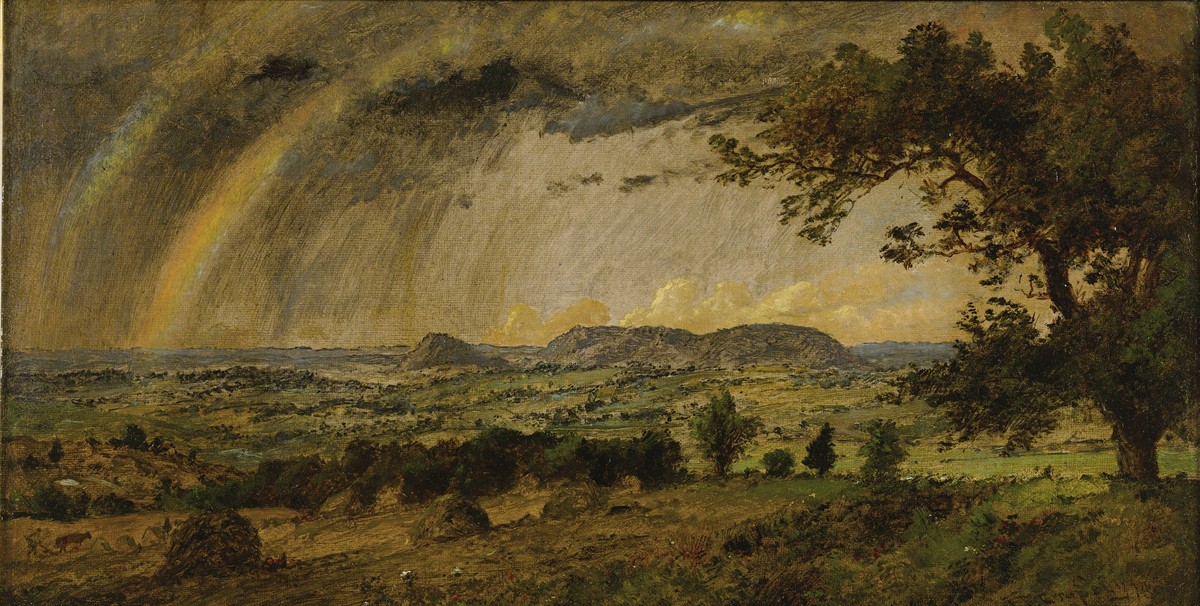 A Passing Shower over Mts. Adam and Eve by Jasper Francis Cropsey