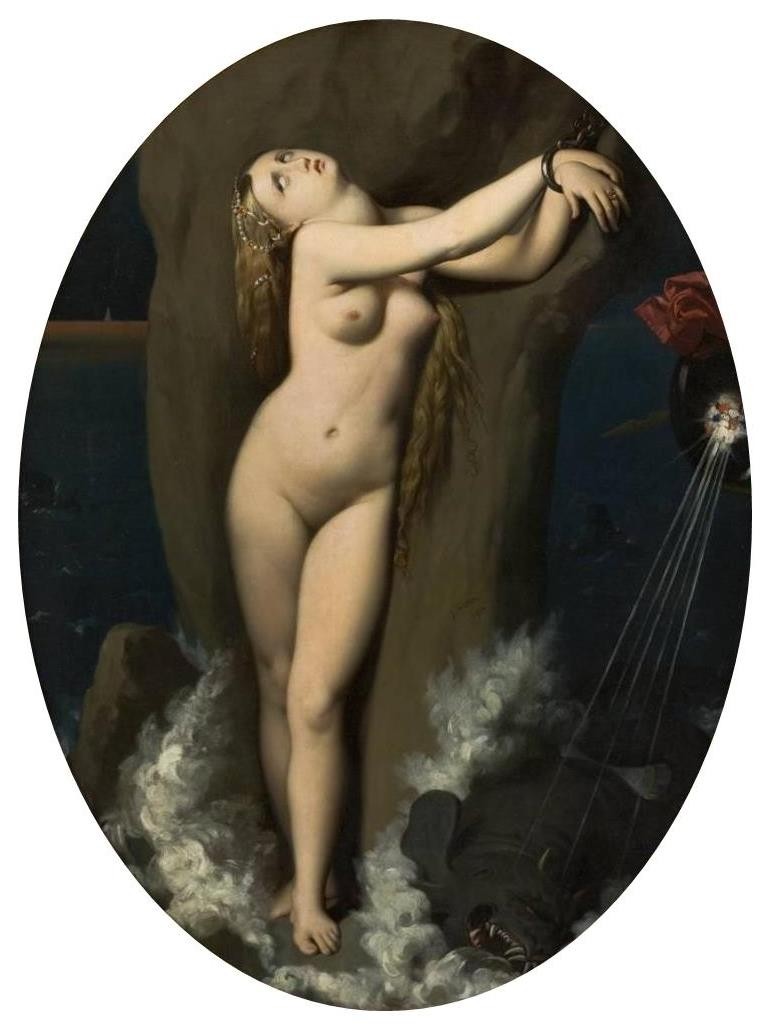 Angelica in Chains by Jean Auguste Dominique Ingres