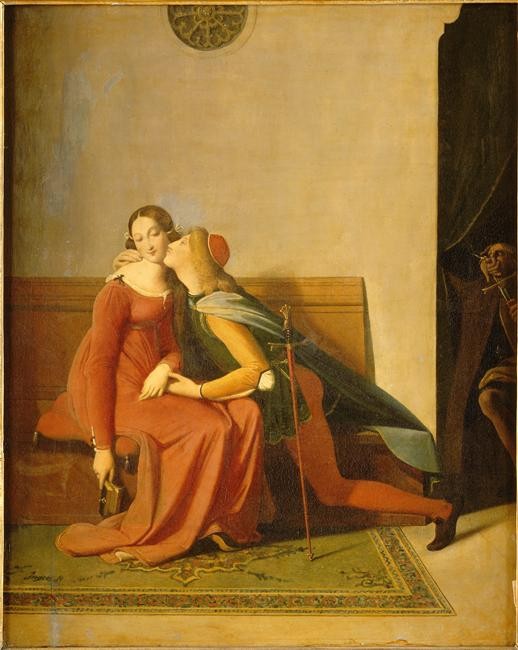 Paolo and Francesca by Jean Auguste Dominique Ingres