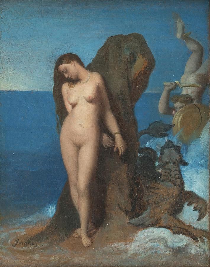 Perseus and Andromeda by Jean Auguste Dominique Ingres