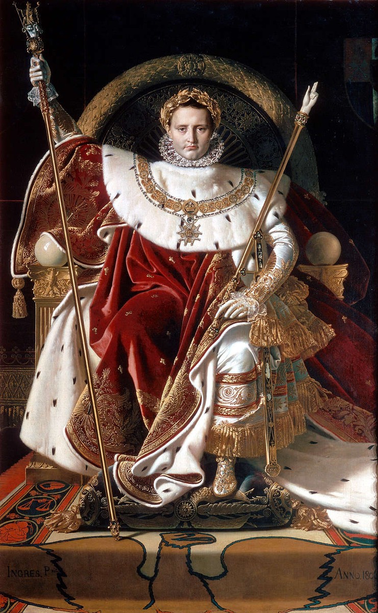 Portrait of Napoléon on the Imperial Throne by Jean Auguste Dominique Ingres