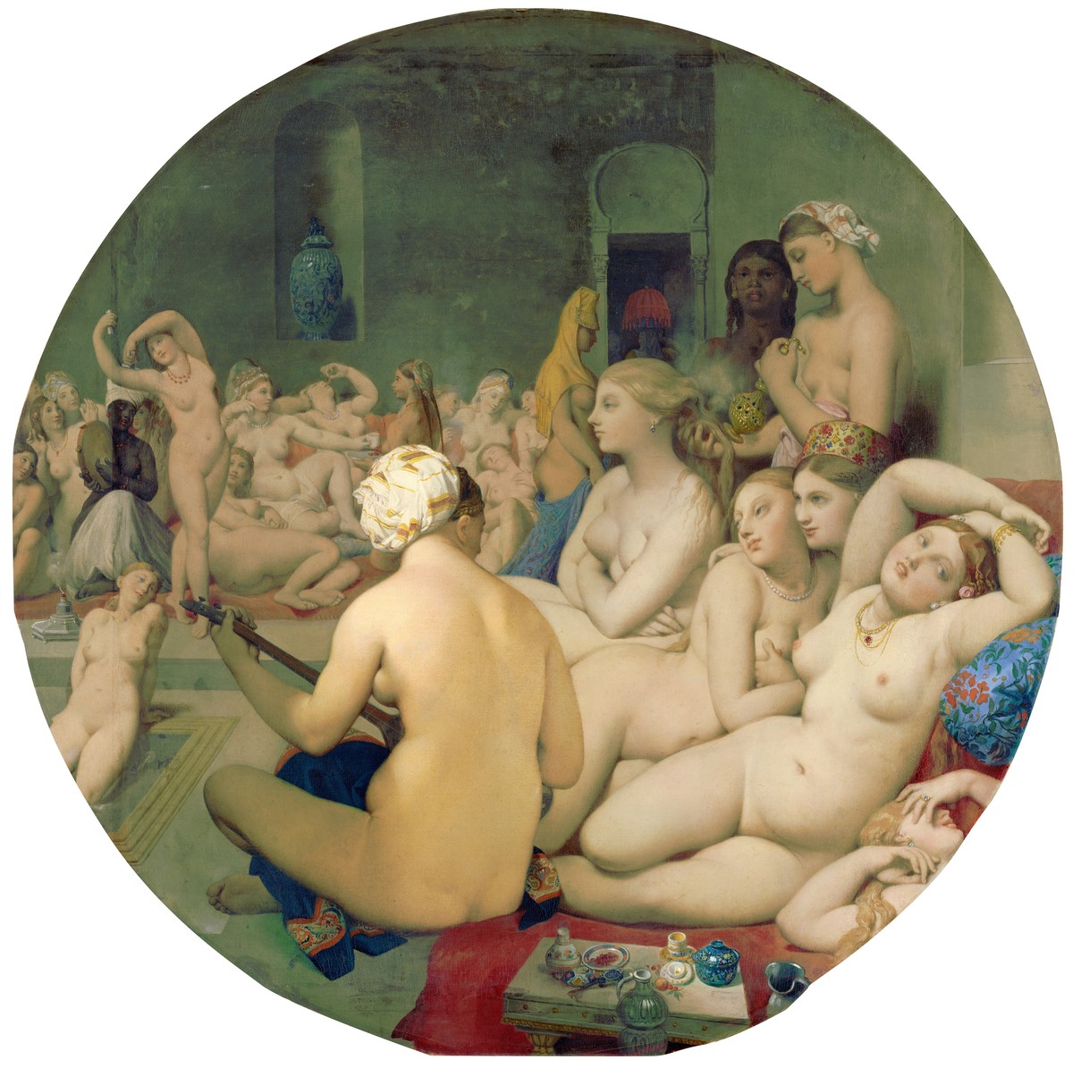 The Turkish Bath by Jean Auguste Dominique Ingres